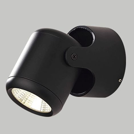 Spot LED, noir,applique murale LED 9W à tête unique, éclairage de cuisine, tête orientable à 270°, idéal pour les murs, les chambres et les couloirs (1/5)