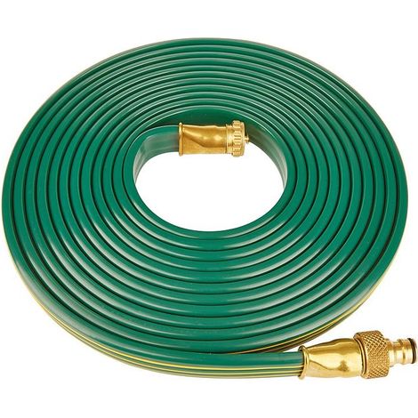 Tuyau de pulvérisation Geka 7,5 m vert/jaune avec fiche et capuchon aveugle en métal (1/5)