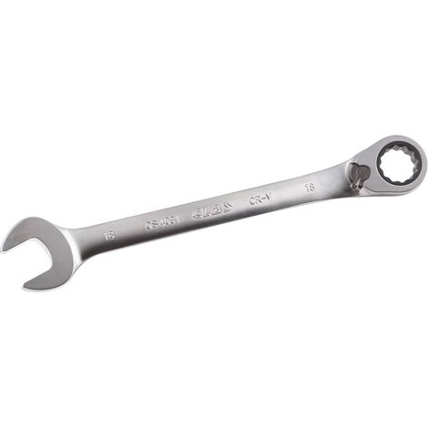 Clé mixte 18mm à cliquet réversible 15° CrV - OS 4031 - CLAS Equipements