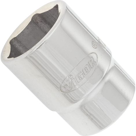 VIGOR Steckschlüsseleinsatz, 3/4 (20 mm) Vierkant hohl, Außen Sechskant Profil, SW 28 mm (1/2)