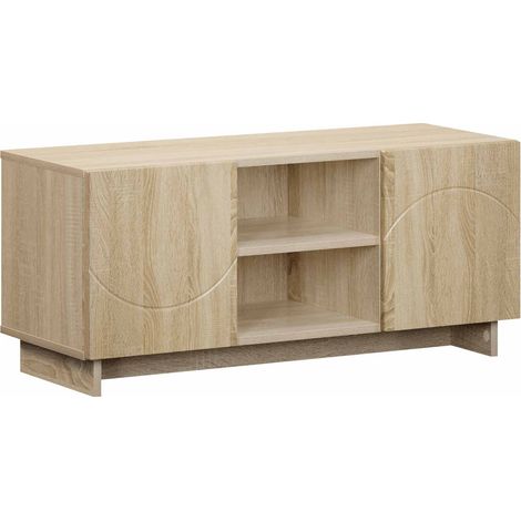 TV-Ständer 90 x 34,5 x 40 cm Sonoma-Eiche Holzwerkstoff vidaXL
