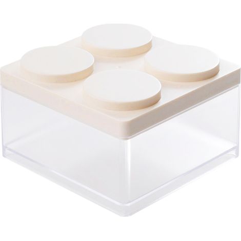 Niedliche Aufbewahrungsbox aus Kunststoff für den Schreibtisch – Multifunktionaler Organizer für Kosmetik, Schmuck, Snacks und Bürobedarf (1/4)