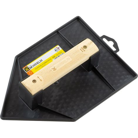 SCHWARZE SPITZE GLÄTTEKELLE 18X27CM HOLZGRIFF MONDELIN - 313132