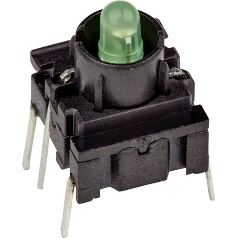 MEC 3FTH920 Multimec 3F Series Interruttore 24 V 50 mA Momentaneo Verde (L x L x A) 10 x 10 x 10.40 mm IP67 1 pz.