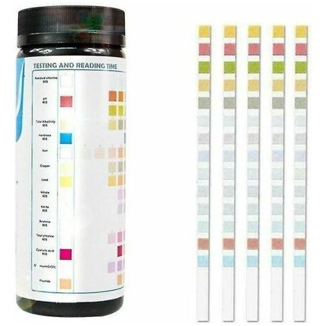 CHOYCLIT Kit de test d'eau potable 14 en 1 Test de qualité de l'eau pour puits et eau du robinet 50/100 pièces 50 pièces (1/2)