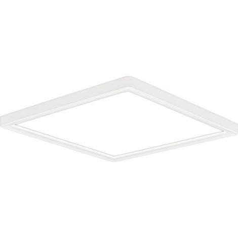 B.K.Licht Plafonnier LED, Plat, Lumière indirecte, Lumière blanc neutre, Blanc, 24 x 24 x 3 cm