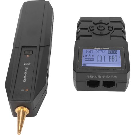 Testeur de Câble Réseau LAN PoE avec Écran LCD Multifonction, 5 Modes de Balayage pour Câbles Ethernet RJ45