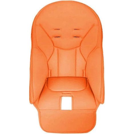 Coussin pour chaise haute Peg Perego Siesta & Prima Pappa Zero 3, en cuir PU pour bébé (housse orange) (1/5)