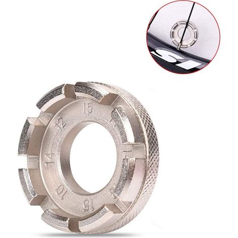 Fahrradspeichenschlüssel, Zentrierwerkzeug, Universal-Nippelschlüssel, Mini-Speichenschlüssel, Reparaturwerkzeug, Speichengröße 10-15, Fahrradreparatur