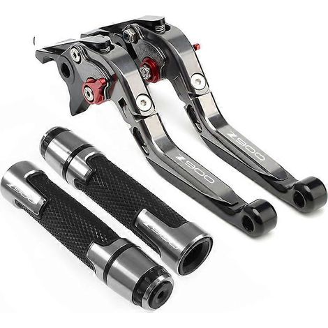 Aplicable a Kawasaki Z900 Z 900 2017-2022 2020 2021 Juego de palancas de freno y embrague CNC para motocicleta, con manillar plegable ajustable y protectores (F) (1/5)