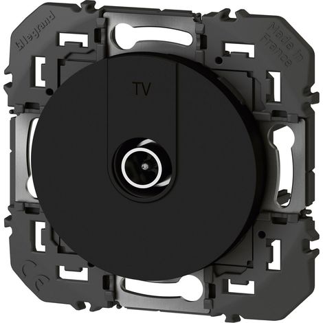 Prise TV étoile blindée LEGRAND Dooxie noir