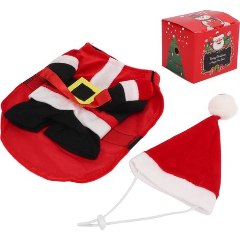 Déguisement pour chien de Noël avec boîte cadeau et chapeau pour chiots (1/5)