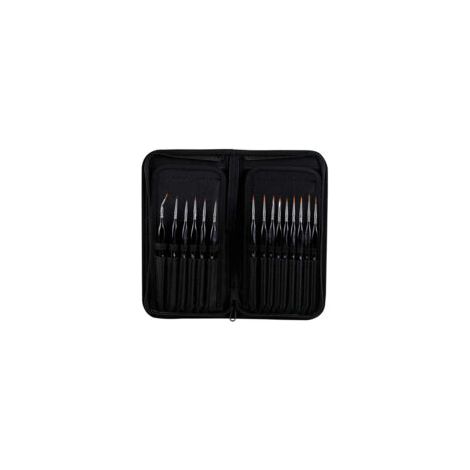 Lot de 15 pinceaux pour artistes, pinceaux en nylon pour peinture aquarelle et acrylique (1/5)