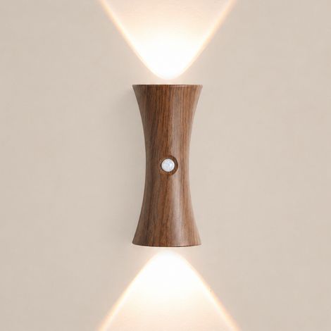 Sablier lampe murale petite lampe de nuit Human induction sans câblage magnétique base d'aspiration dimmable - changement de couleur tricolore (1/2)