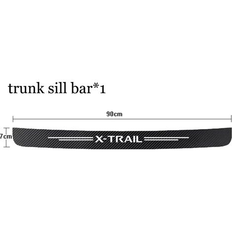 (1 pièce pour xTRAIL) Seuil de porte de voiture en fibre de carbone avec logo Nissan X-Trail,Juke,370Z,Qashqai,Kicks Accessoires auto (1/3)