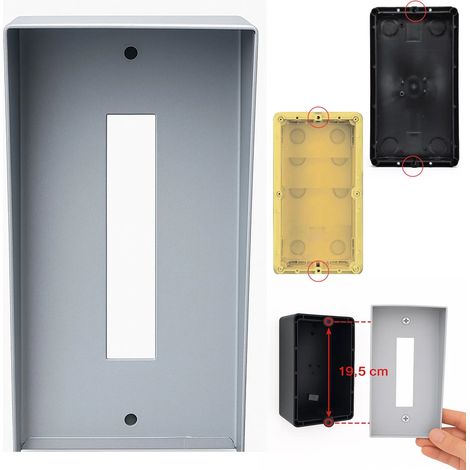 Piastra di Conversione da Incasso a Parete per Pulsantiera Citofonica e Videocitofonica – Universale 21x13 cm