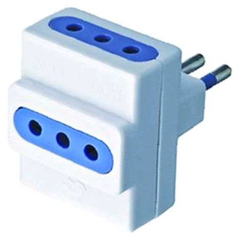Adattatori Blister Triplo 10A+T Conf.20Pz