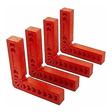 lot De 4 Querres De Positionnement 90 Degrs L Type Pinces Angle Droit,outil De Travail Du Bois Pour Bote, Porte, Les Cadres Photo (1/5)