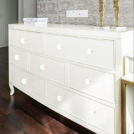 Poignée De Meuble - Bois Blanc - Diamètre 3,5 Cm Hauteur 2,5 Cm - Pour Tiroirs Armoires Cuisine Salle De Bain Chambre - Lot De 15 (1/5)