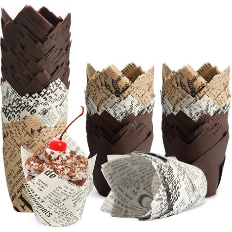 200 Stück Papier-Muffinförmchen, Standardgröße Cupcake-Förmchen (1/5)