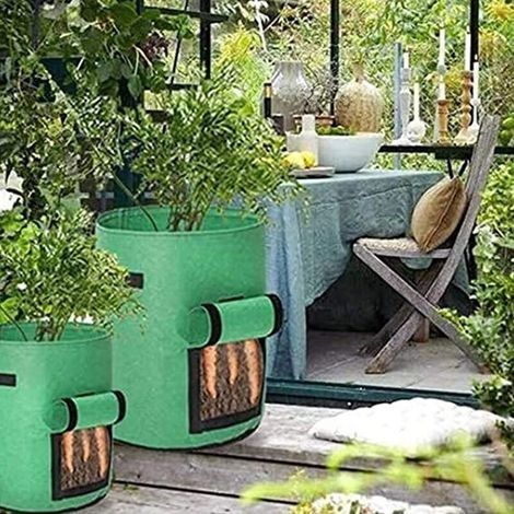 Blasenextraktionsfilter, 2 Stück, 7 Gallonen, Pflanzsack für Haus, Garten, Obstpflanzen, Kartoffeltopf (1/4)
