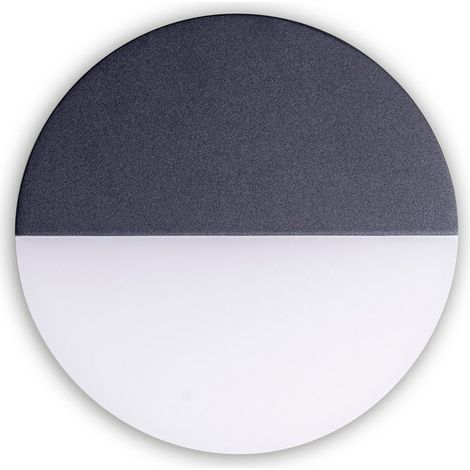 Applique murale extérieure LED design moderne en métal et plastique coloris anthracite - PANGIVO (1/5)