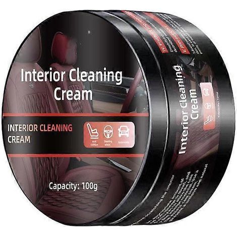 Nettoyant auto, nettoyant intérieur cuir, crème décontaminante pour sièges et tableau de bord, agent d'entretien (1/5)