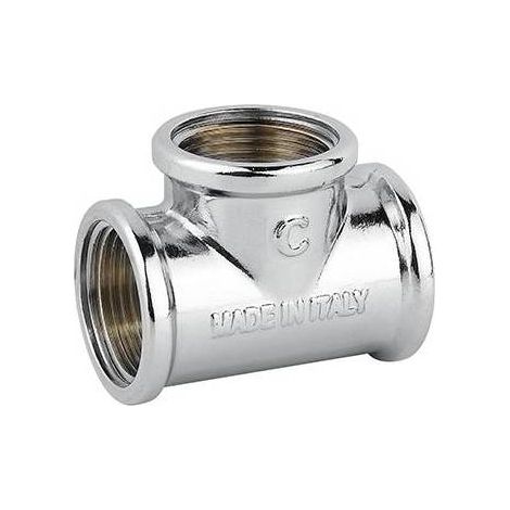 10 x TEE FFF OTTONE CROMO Misura: 1/2