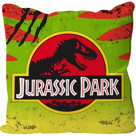 Cuscino con logo Jurassic Park 18x18 pollici morbido poliestere
