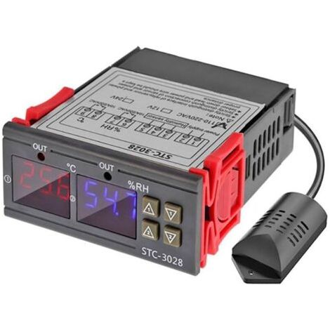 Contrôleur numérique de température et d'humidité-20 ℃ à +80 ℃ 00% RH +100% thermomètre hygromètre précis 110V-220V (1/5)