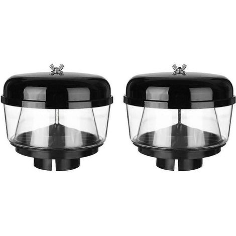 Deux têtes de ventilation de piège à eau de 3,5 pouces (88 mm), préfiltre de collecteur d'admission, flux d'air, tête de ventilation automobile, compatible avec coupelle à sable. (1/5)