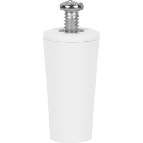 Pack 20 topes persiana 40 mm blanco con tornillo M-6