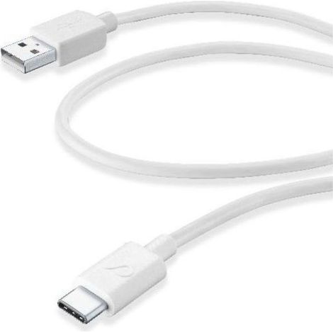 Cellularline 38577 cavo USB USB 2.0 1,2 m USB A USB C Bianco (1/3)