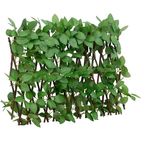 Enrejado valla expandible de hiedra artificial verde 180x30 cm vidaXL (1/5)