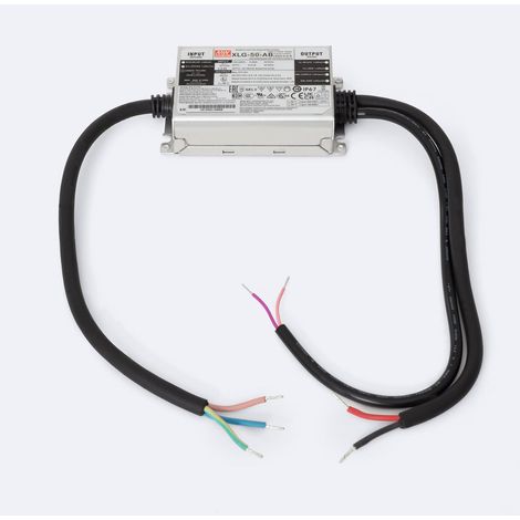 Driver Regolabile 1-10V 100-240V Output 22-54V 1000-2100mA 50W IP67 XLG-50-H-AB  MEAN WELL 50 W