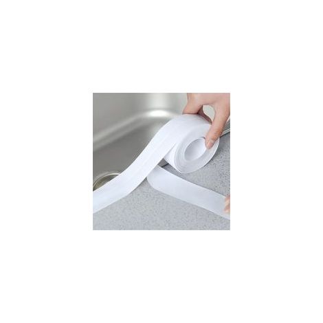 Bande d'étanchéité murale auto-adhésive en PE imperméable, mastic décoratif pour cuisine, salle de bain, douche, toilettes, angles de murs, 3,2 x 3,8 cm
