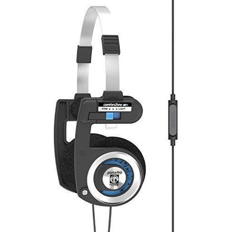 Koss Porta Pro Stereophones - Porta ProWith Mic On-Ear Headphones Argento, nero