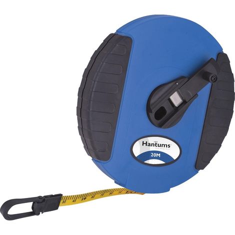 Metro a nastro facile da collezionare 13mm x 20m realizzato in ABS e fibra di vetro in blu e nero