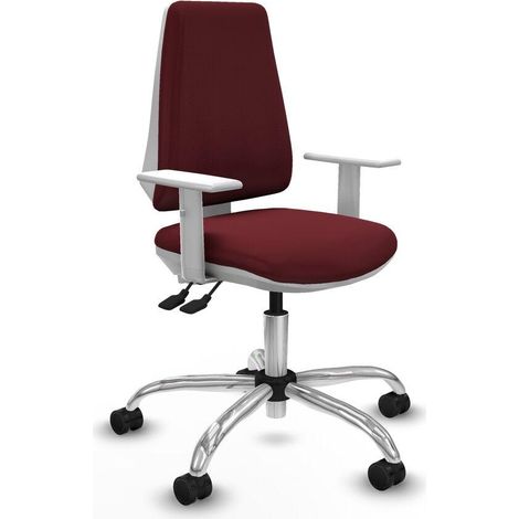 Piqueras y Crespo B5B056N Silla de Oficina Granate Ergonómica (1/3)