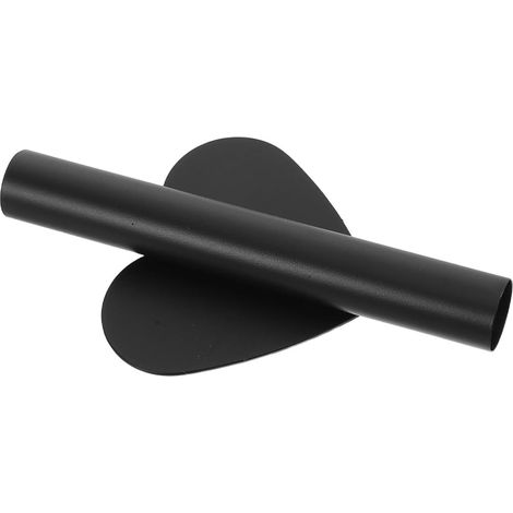 Vase mural suspendu Ipetboom en acier inoxydable, design forme de cœur, noir (1/5)