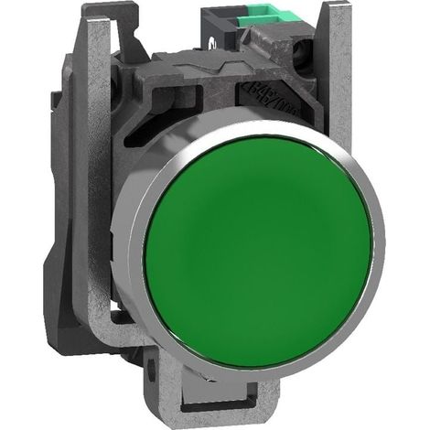 Pulsante Harmony XB4 Ø22 verde 1NA Push In - XB4BA315