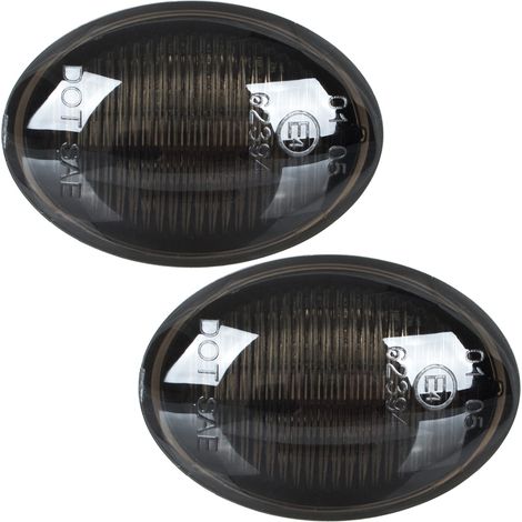 Fiat 500 500C 500L 2007- Intermitentes laterales LED AHUMADOS DIN脕MICOS 2 uds. JUEGO (1/5)