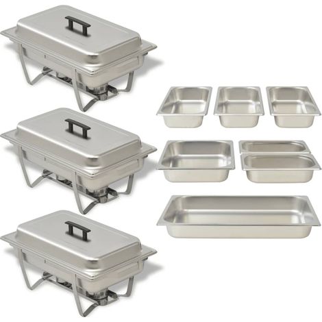 Chafing Dish Set 3-tlg. Edelstahl