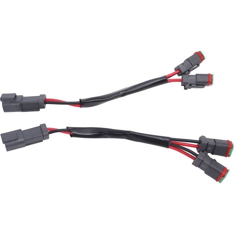 Adattatori per cablaggio DT, splitter maschio-femmina, connettore adattatore resistente al calore per luci da lavoro a LED, 2 pezzi. (1/4)