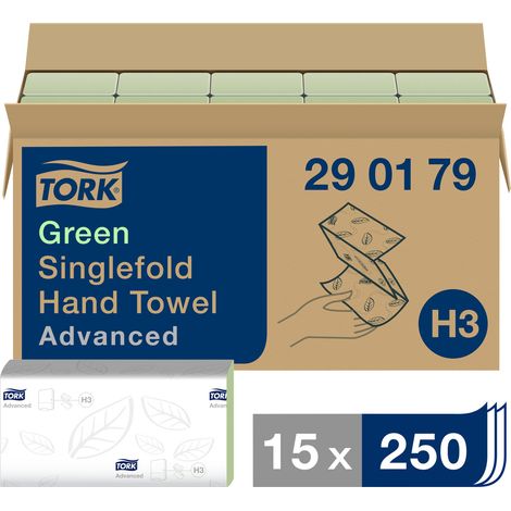 TORK 290179 Zickzack Advanced Papierhandtücher (L x B) 23 cm x 25 cm Grün 3750 St. (1/5)
