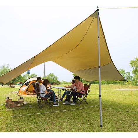 Poteau de tente épais en alliage d'aluminium, tiges de support réglables, abri de plage, auvent, poteaux de remplacement, accessoires pour camping, randonnée, sac à dos (1/5)