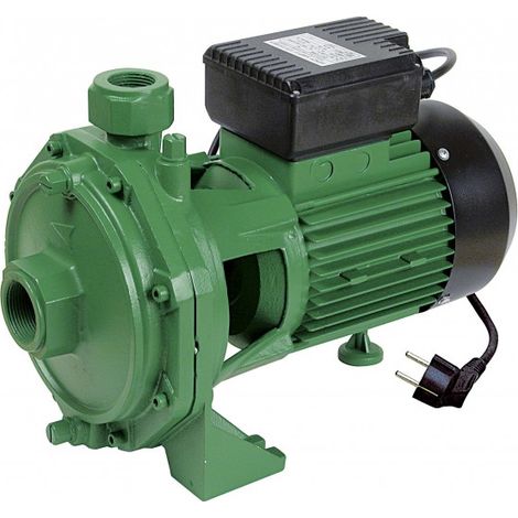 Ribimex – Pompe à eau de surface biturbine centrifuge 2000W – Aspiration max 6m – Pression max 6 bars – Corps en fonte d'aluminium – Pour usage intensif (1/4)
