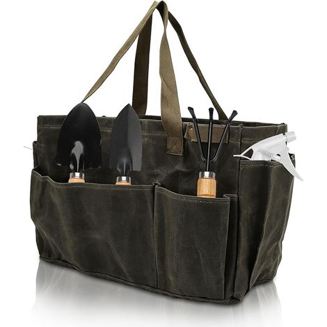 Sac de rangement pour marmite de camping, sac en toile pour marmite, sac fourre-tout de jardinage, sac à outils de jardin, imperméable, grand sac de rangement pour outils de jardinage (1/5)