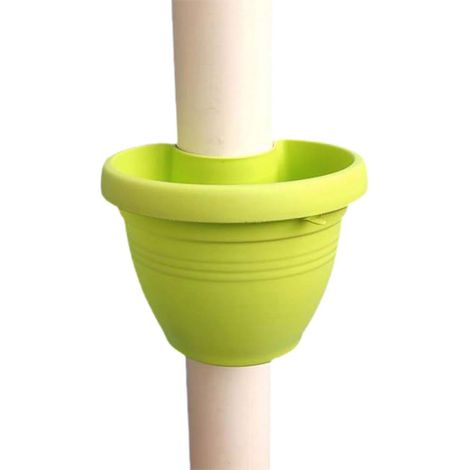 JTLB Tuyau pour pots de fleurs, tube drainage, magnifiques suspendus, durable jardinières vert (1/5)