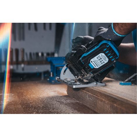 Scie circulaire sans fil Hogert HT2E235-0CS 18 V (sans batterie et chargeur)